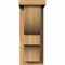 Ekena Millwork Ridgewood Smooth Corbel w/Backplate, Western Red Cedar, 5 1/2"W x 10"D x 14"H COR06X10X14RID01SWR - alternate 2